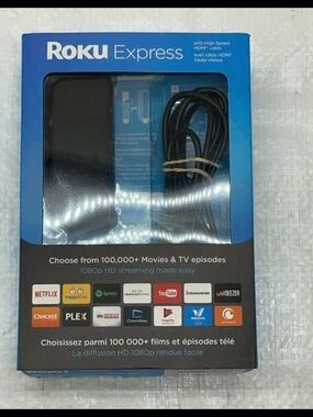 Roku Express Streaming Stick in Blue Box